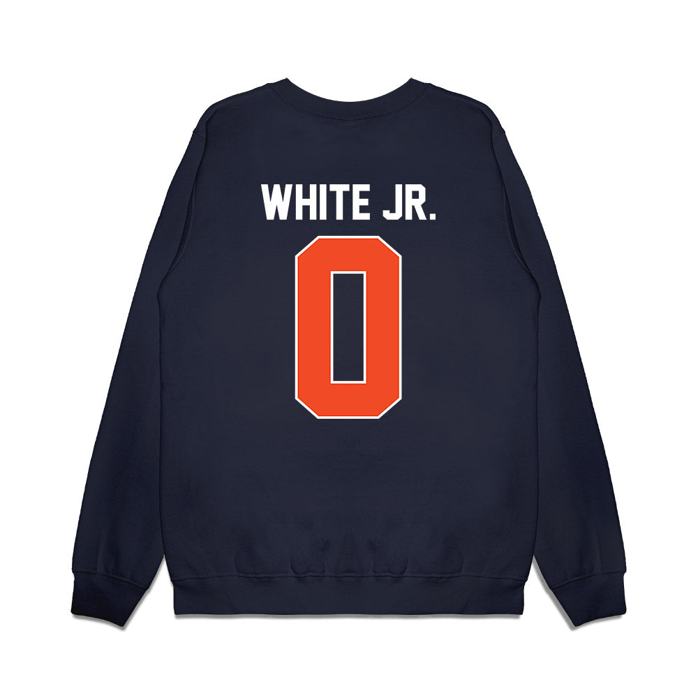 Syracuse - NCAA Men's Basketball : Sadiq White Jr. - Vintage Shersey Premium Crewneck Sweatshirt-1