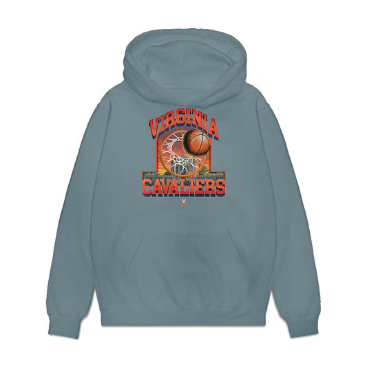 Virginia - NCAA Men's Basketball : Jacari White - Vintage Shersey Premium Hooded Sweatshirt-0