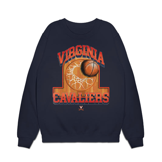 Virginia - NCAA Men's Basketball : Thijs De Ridder - Vintage Shersey Premium Crewneck Sweatshirt-0
