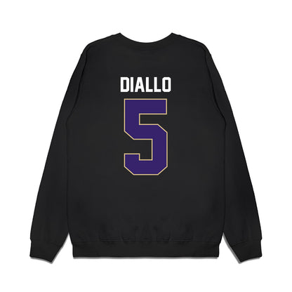 Washington - NCAA Men's Basketball : Zoom Diallo - Vintage Shersey Premium Crewneck Sweatshirt-1