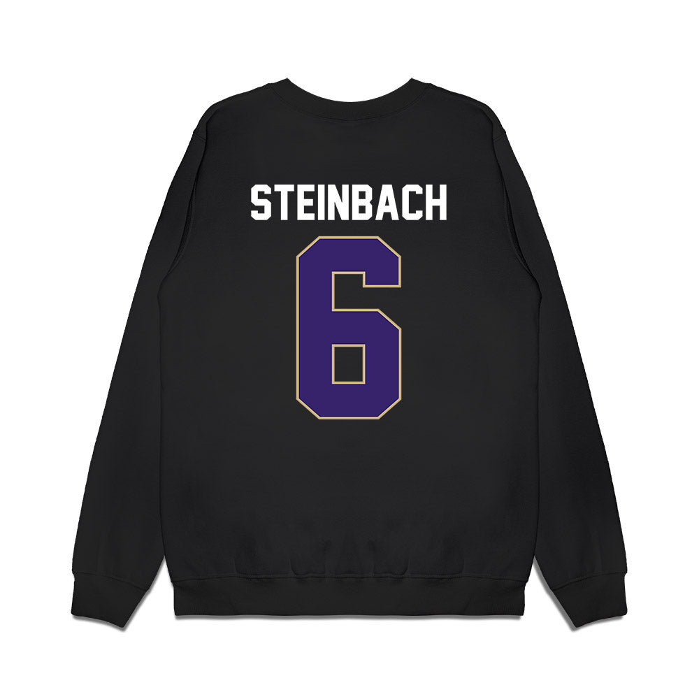 Washington - NCAA Men's Basketball : Hannes Steinbach - Vintage Shersey Premium Crewneck Sweatshirt-1