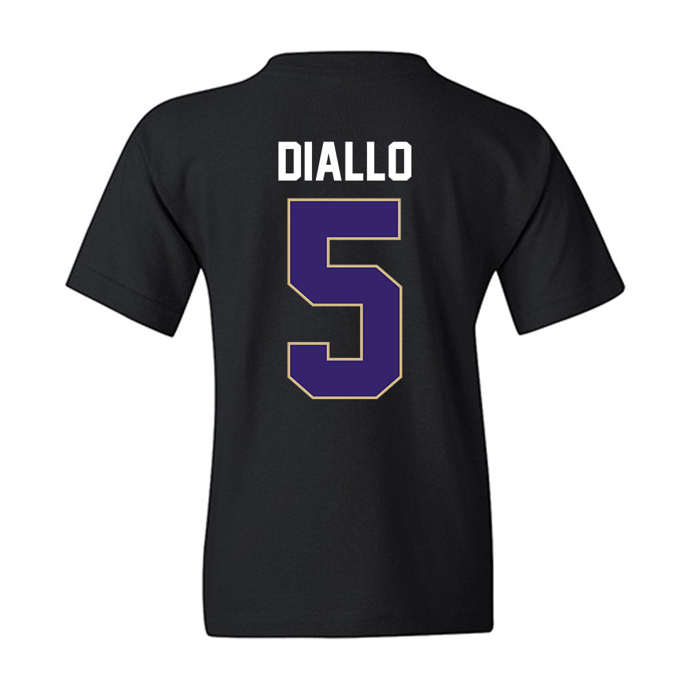 Washington - NCAA Men's Basketball : Zoom Diallo - Vintage Shersey Youth T-Shirt-1