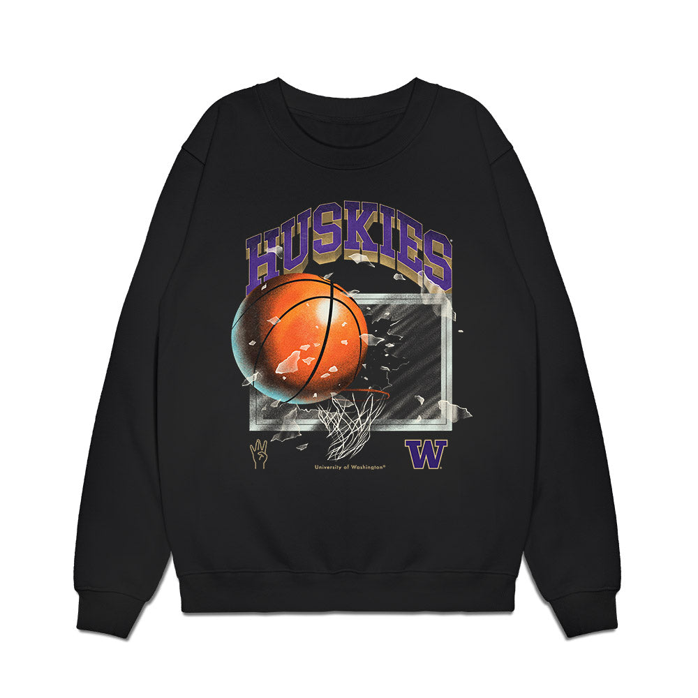 Washington - NCAA Men's Basketball : Hannes Steinbach - Vintage Shersey Premium Crewneck Sweatshirt-0