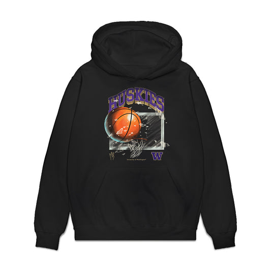 Washington - NCAA Men's Basketball : Courtland Muldrew - Vintage Shersey Premium Hooded Sweatshirt-0