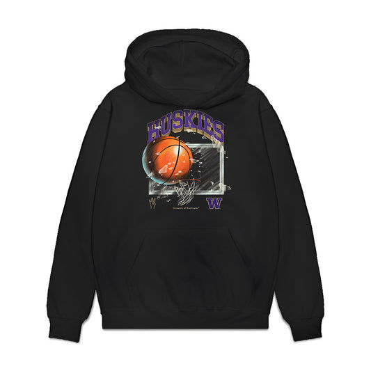 Washington - NCAA Men's Basketball : JJ Mandaquit - Vintage Shersey Premium Hooded Sweatshirt-0