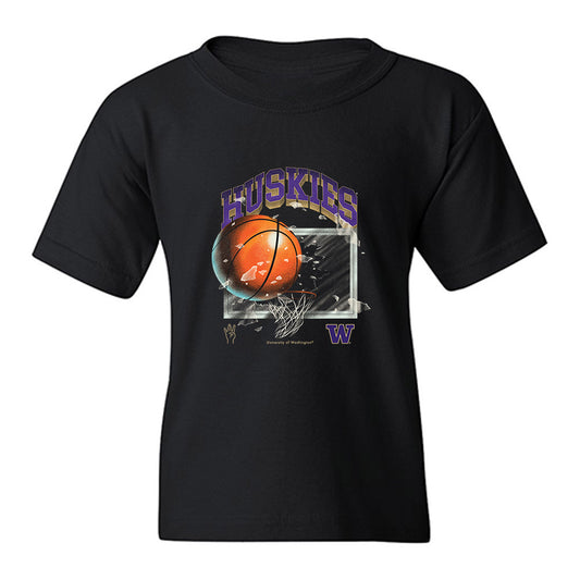 Washington - NCAA Men's Basketball : Jasir Rencher - Vintage Shersey Youth T-Shirt-0
