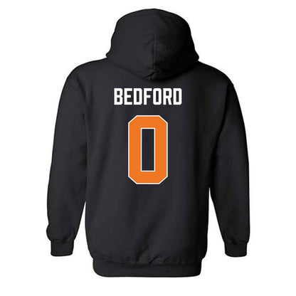 Virginia Tech - NCAA Men's Basketball : Jailen Bedford - Vintage Sports Shersey Hooded Sweatshirt-1