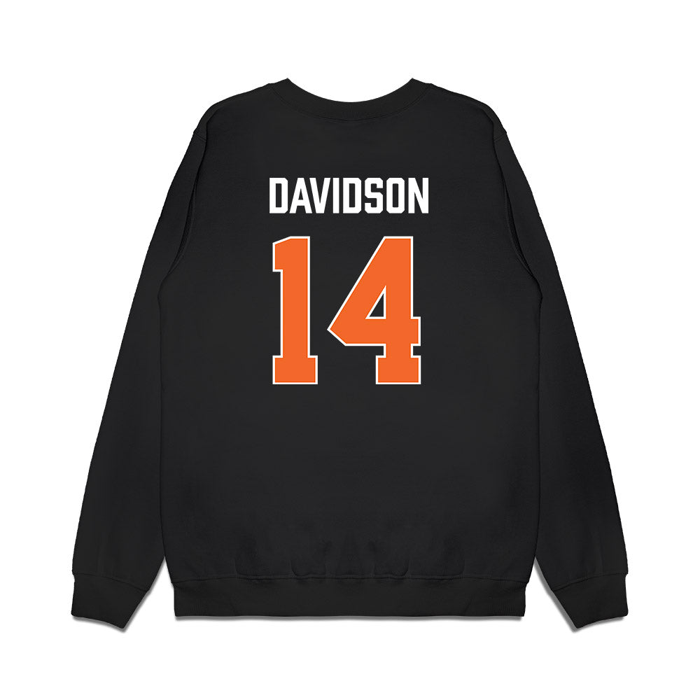 Clemson - NCAA Men's Basketball : Blake Davidson - Vintage Shersey Premium Crewneck Sweatshirt-1