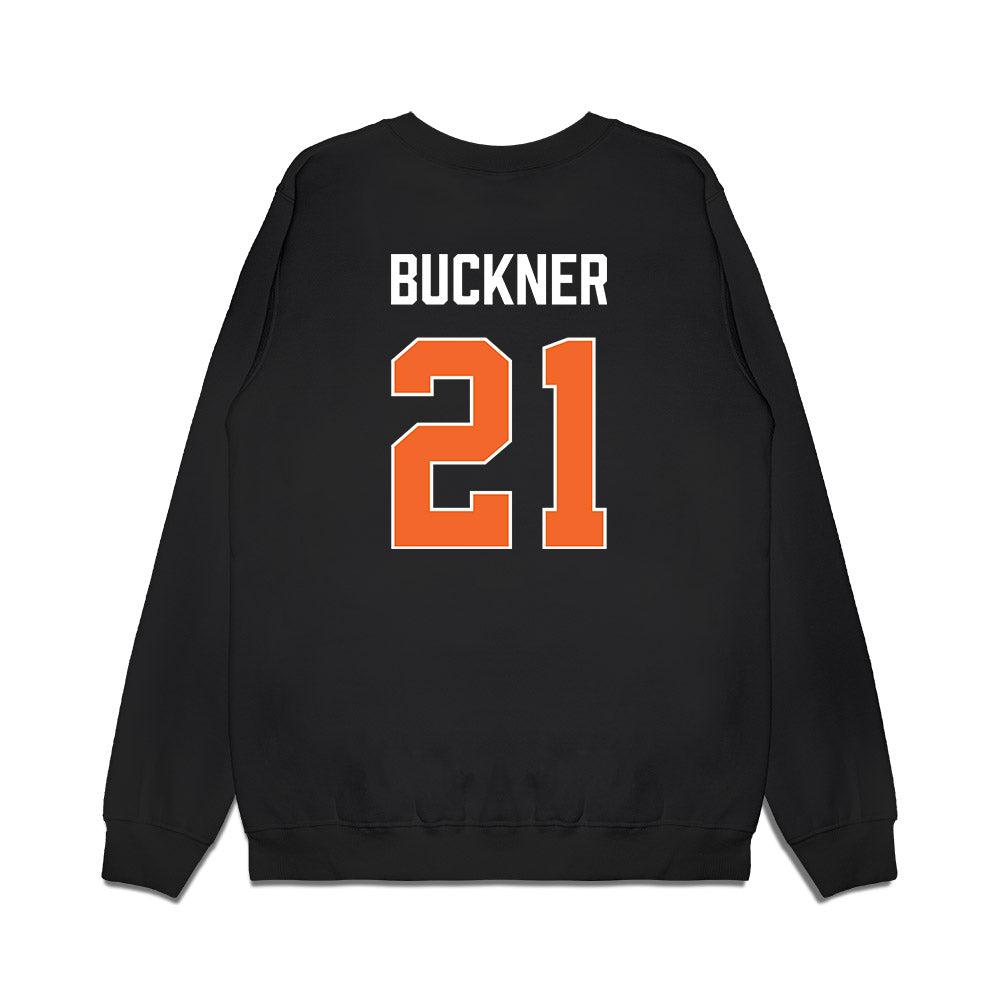 Clemson - NCAA Men's Basketball : Ace Buckner - Vintage Shersey Premium Crewneck Sweatshirt-1