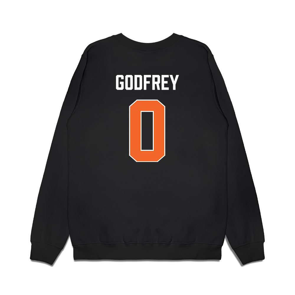 Clemson - NCAA Men's Basketball : RJ Godfrey - Vintage Shersey Premium Crewneck Sweatshirt-1