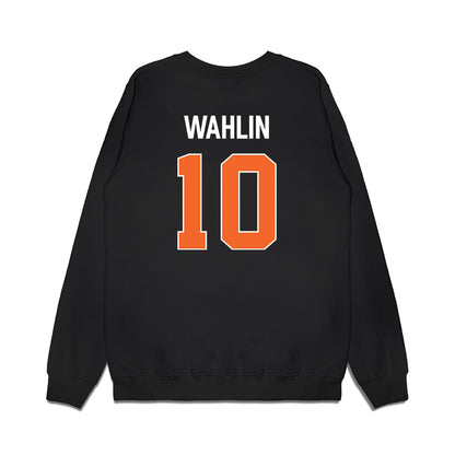 Clemson - NCAA Men's Basketball : Jake Wahlin - Vintage Shersey Premium Crewneck Sweatshirt-1