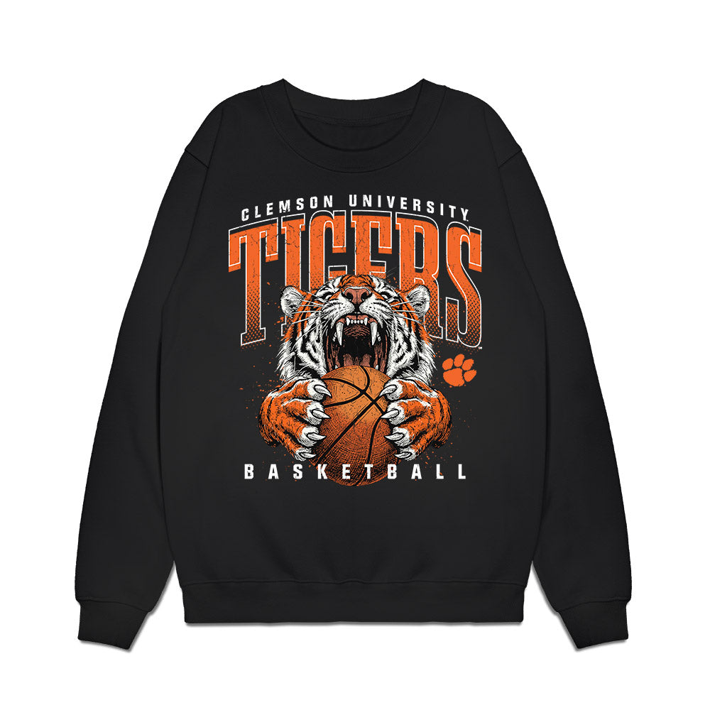 Clemson - NCAA Men's Basketball : Trent Steinour - Vintage Shersey Premium Crewneck Sweatshirt-0