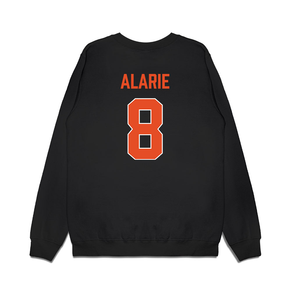 Miami - NCAA Men's Basketball : Xander Alarie - Vintage Shersey Premium Crewneck Sweatshirt-1