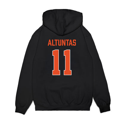 Miami - NCAA Men's Basketball : Salih Altuntas - Vintage Shersey Premium Hooded Sweatshirt-1