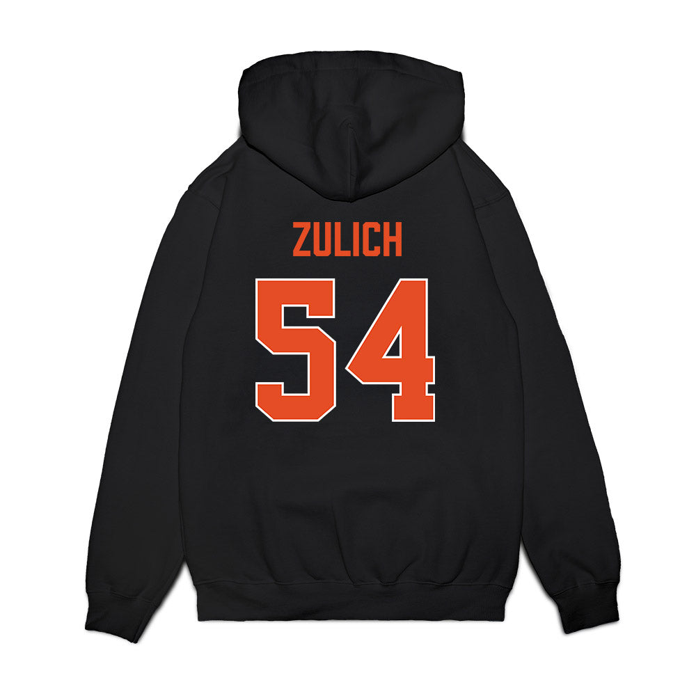 Miami - NCAA Women's Basketball : Sophia Zulich - Vintage Shersey Premium Hooded Sweatshirt-1