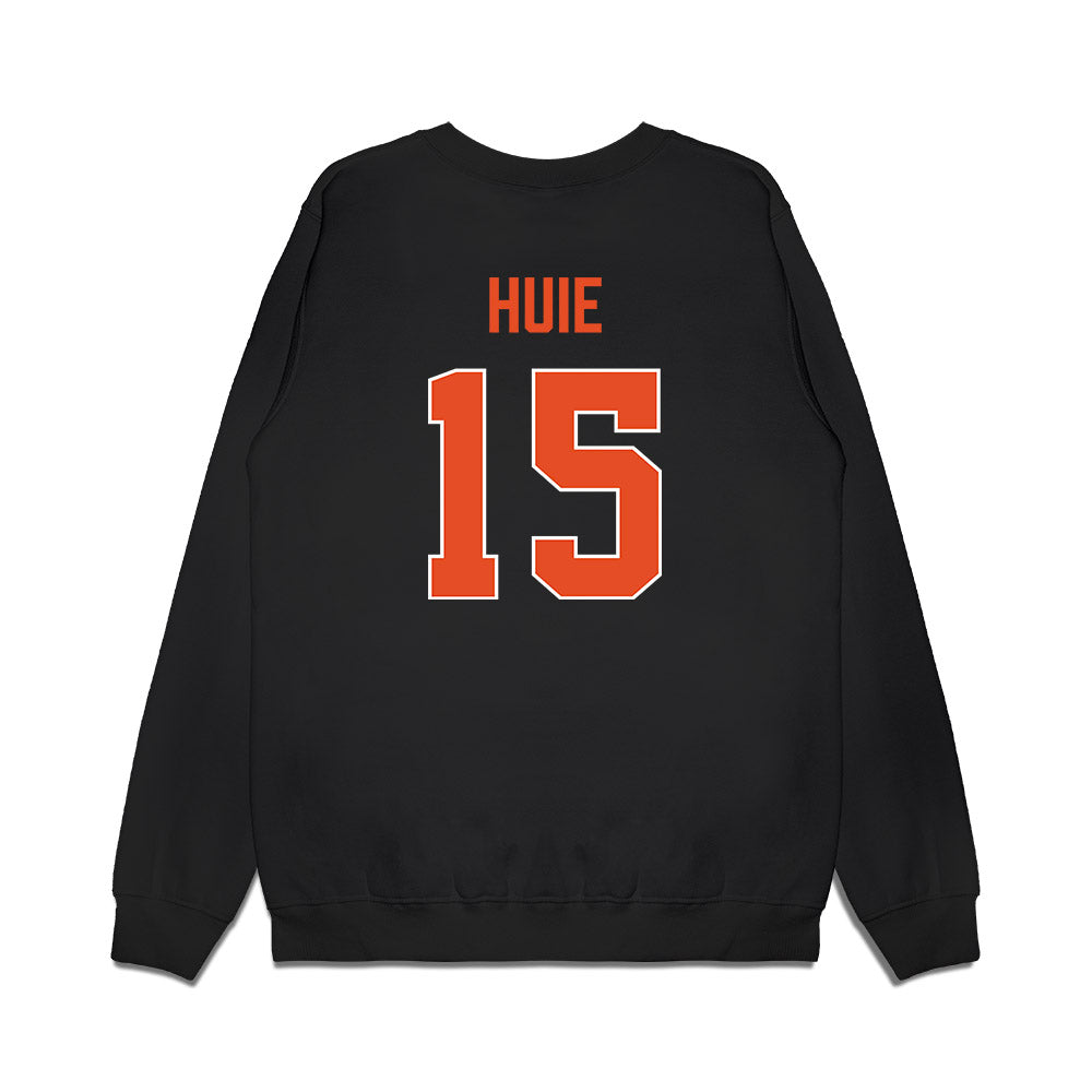 Miami - NCAA Men's Basketball : Kiree Huie - Vintage Shersey Premium Crewneck Sweatshirt-1