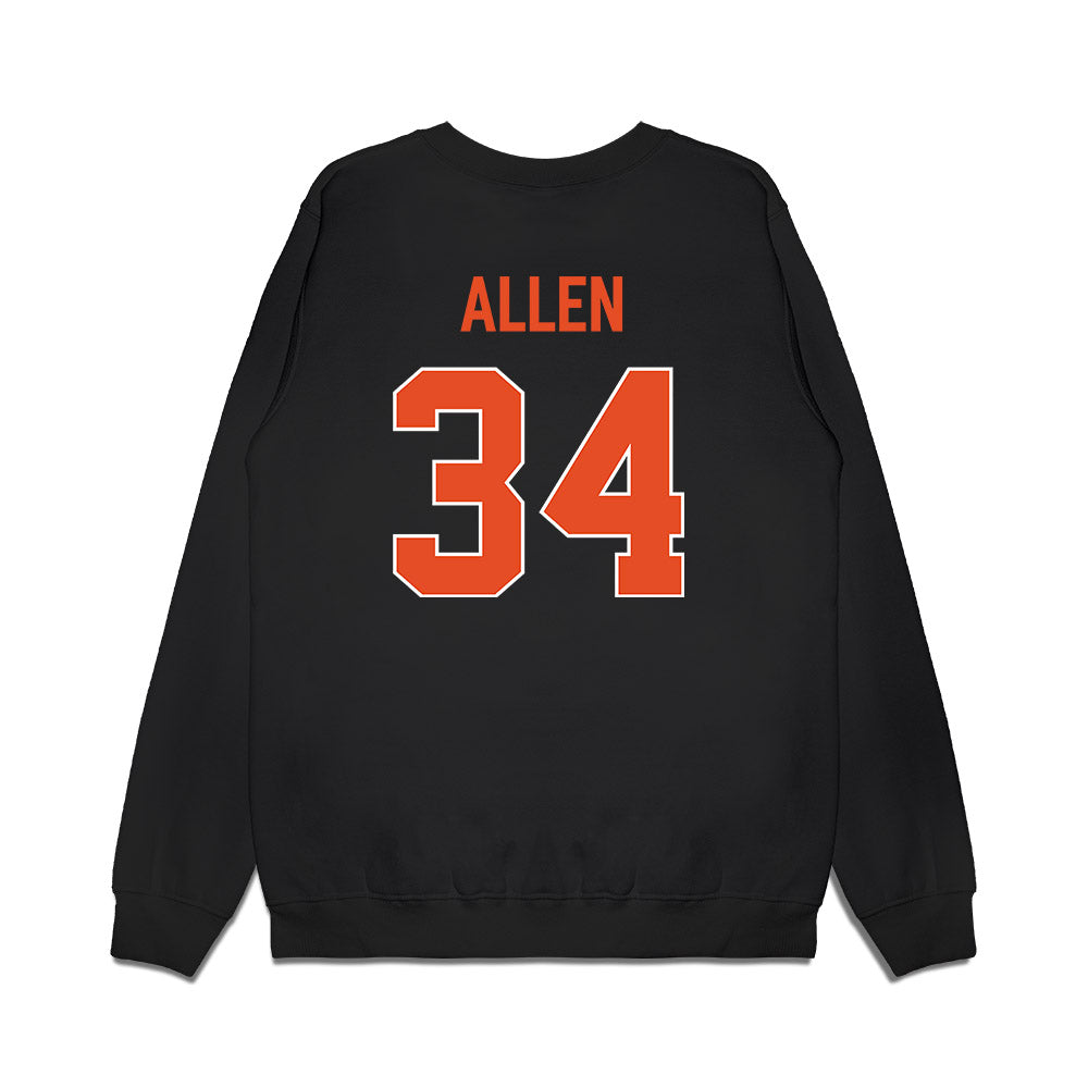 Miami - NCAA Men's Basketball : Dante Allen - Vintage Shersey Premium Crewneck Sweatshirt-1