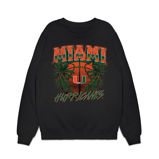 Miami - NCAA Men's Basketball : Xander Alarie - Vintage Shersey Premium Crewneck Sweatshirt-0