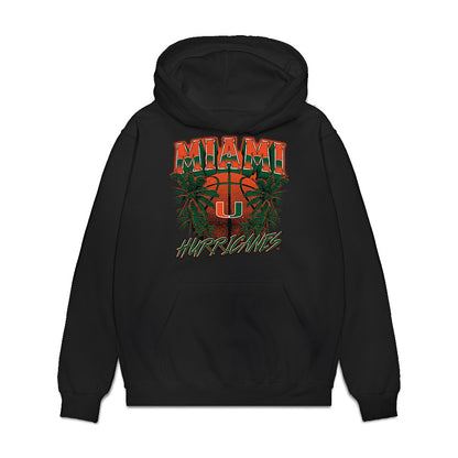 Miami - NCAA Men's Basketball : Marcus Allen - Vintage Shersey Premium Hooded Sweatshirt-0