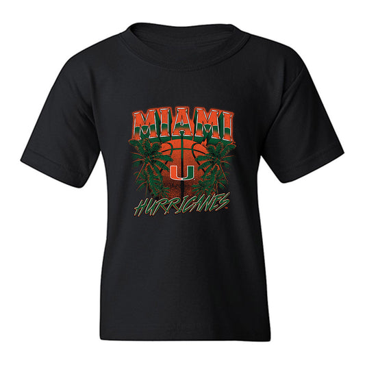 Miami - NCAA Men's Basketball : Nijel Pack - Vintage Shersey Youth T-Shirt-0