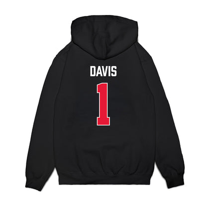 Rutgers - NCAA Men's Basketball : JaMichael Davis - Vintage Shersey Premium Hooded Sweatshirt-1