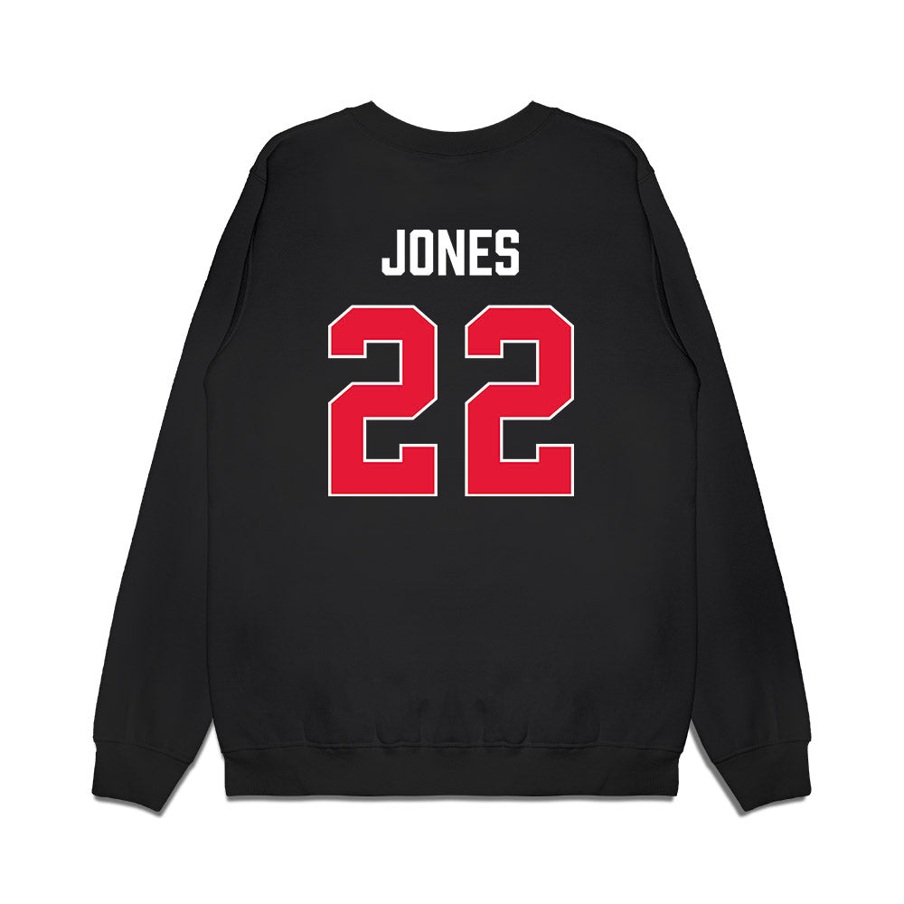 Rutgers - NCAA Men's Basketball : Dorian Jones - Vintage Shersey Premium Crewneck Sweatshirt-1