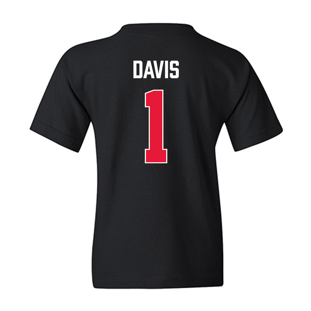 Rutgers - NCAA Men's Basketball : JaMichael Davis - Vintage Shersey Youth T-Shirt-1