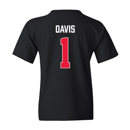 Rutgers - NCAA Men's Basketball : JaMichael Davis - Vintage Shersey Youth T-Shirt-1