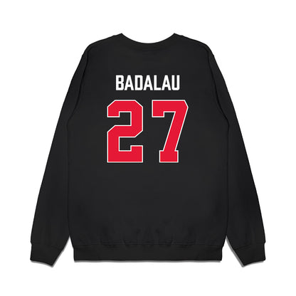 Rutgers - NCAA Men's Basketball : Denis Badalau - Vintage Shersey Premium Crewneck Sweatshirt-1