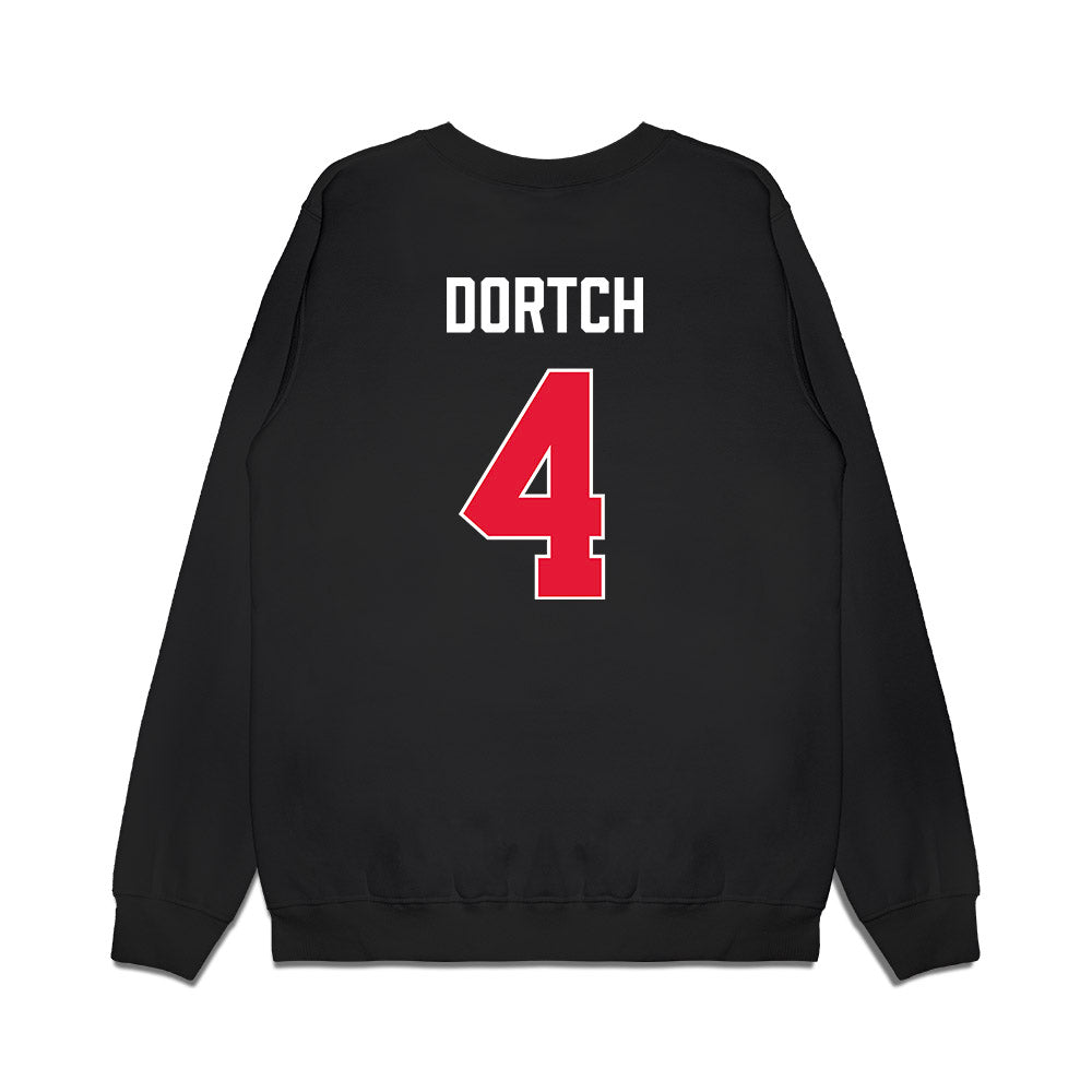 Rutgers - NCAA Men's Basketball : Bryce Dortch - Vintage Shersey Premium Crewneck Sweatshirt-1