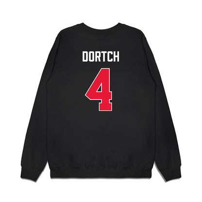 Rutgers - NCAA Men's Basketball : Bryce Dortch - Vintage Shersey Premium Crewneck Sweatshirt-1