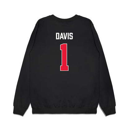 Rutgers - NCAA Men's Basketball : JaMichael Davis - Vintage Shersey Premium Crewneck Sweatshirt-1