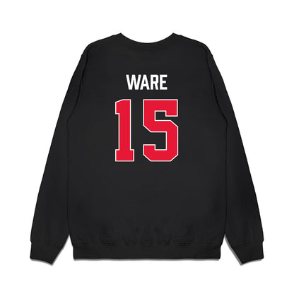Rutgers - NCAA Men's Basketball : Gevonte Ware - Vintage Shersey Premium Crewneck Sweatshirt-1