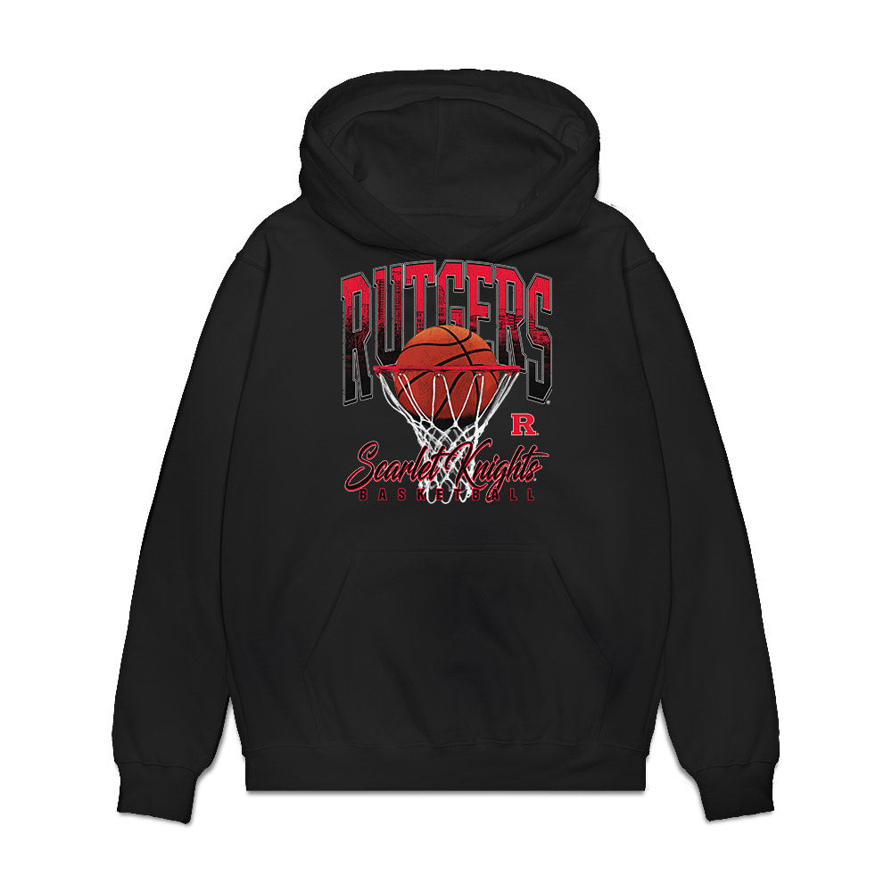 Rutgers - NCAA Men's Basketball : Kaden Powers - Vintage Shersey Premium Hooded Sweatshirt-0