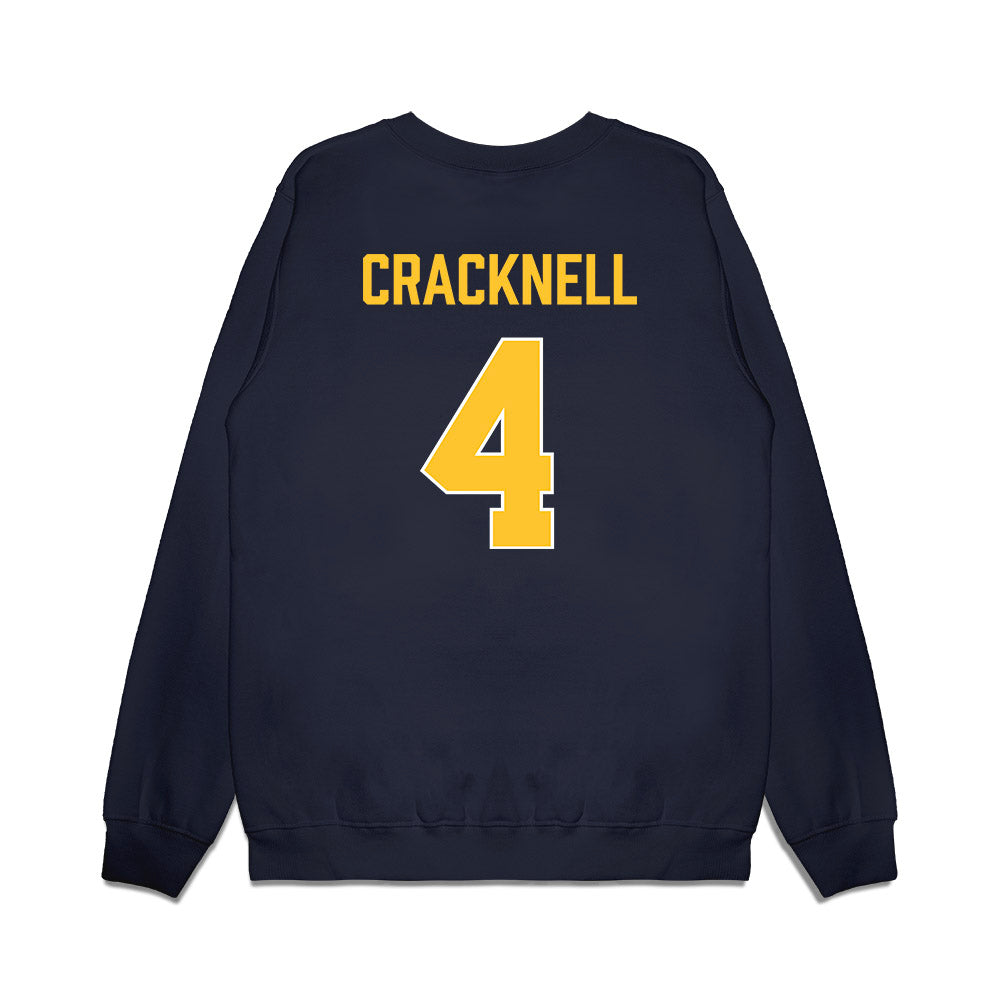 Marquette - NCAA Women's Basketball : Abbey Cracknell - Vintage Basketball Premium Crewneck Sweatshirt-1