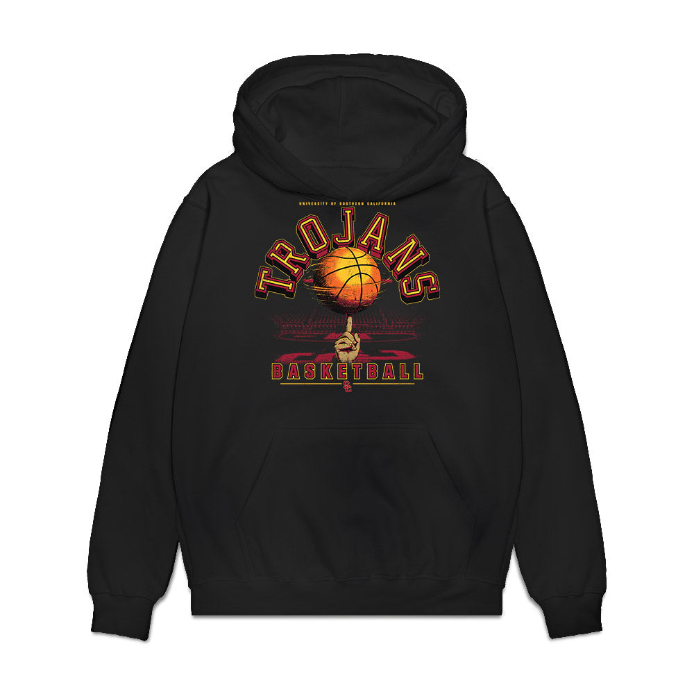 USC - NCAA Men's Basketball : Chad Baker-Mazara - Vintage Basketball Premium Hooded Sweatshirt-0