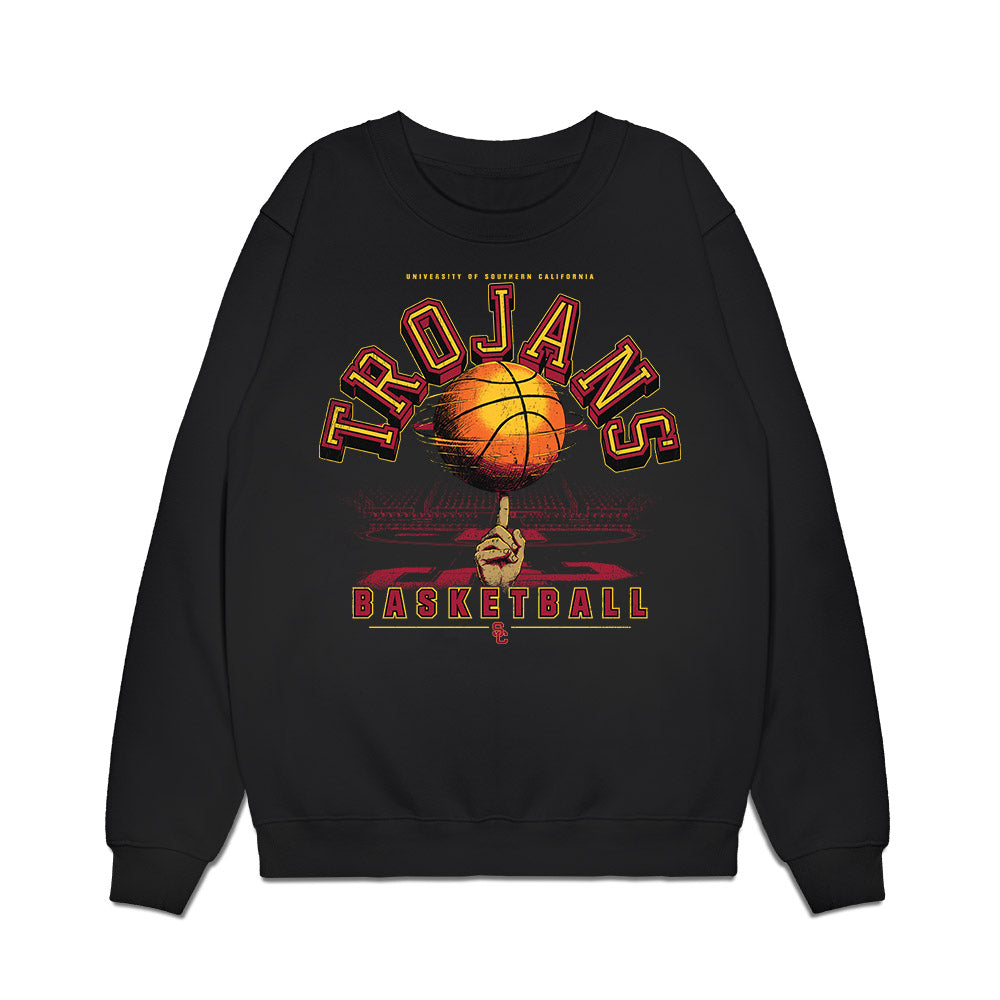 USC - NCAA Men's Basketball : Chad Baker-Mazara - Vintage Basketball Premium Crewneck Sweatshirt-0