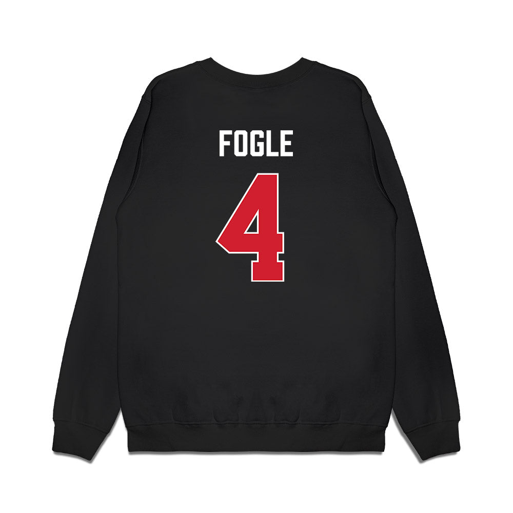 Gonzaga - NCAA Men's Basketball : Davis Fogle - Vintage Shersey Premium Crewneck Sweatshirt-1