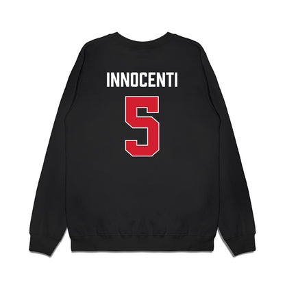Gonzaga - NCAA Men's Basketball : Emmanuel Innocenti - Vintage Shersey Premium Crewneck Sweatshirt-1