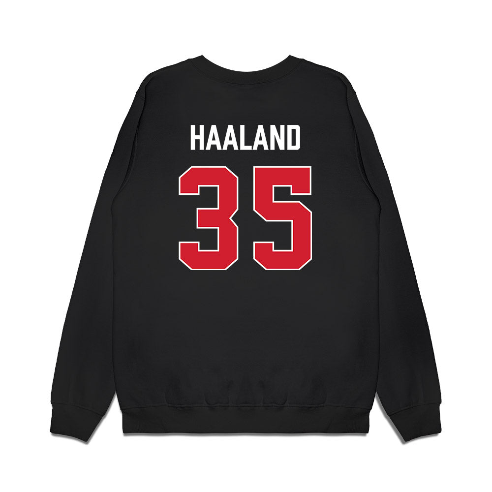 Gonzaga - NCAA Men's Basketball : Noah Haaland - Vintage Shersey Premium Crewneck Sweatshirt-1