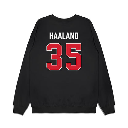 Gonzaga - NCAA Men's Basketball : Noah Haaland - Vintage Shersey Premium Crewneck Sweatshirt-1