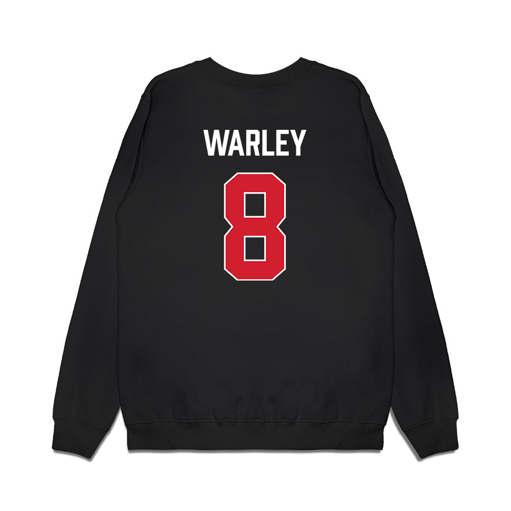 Gonzaga - NCAA Men's Basketball : Jalen Warley - Vintage Shersey Premium Crewneck Sweatshirt-1