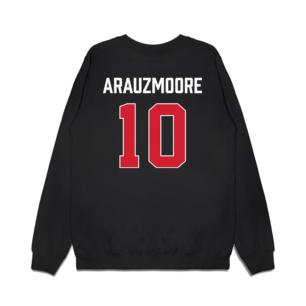 Gonzaga - NCAA Men's Basketball : Joaquim ArauzMoore - Vintage Shersey Premium Crewneck Sweatshirt-1