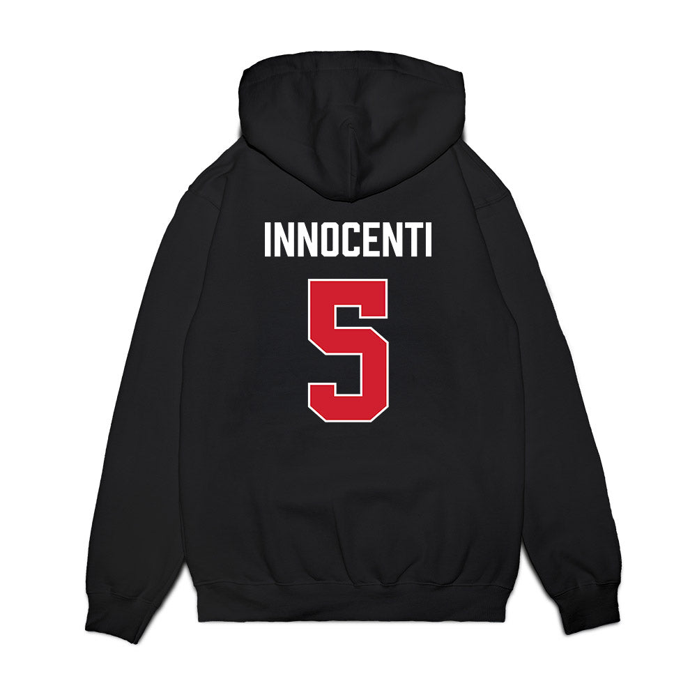 Gonzaga - NCAA Men's Basketball : Emmanuel Innocenti - Vintage Shersey Premium Hooded Sweatshirt-1