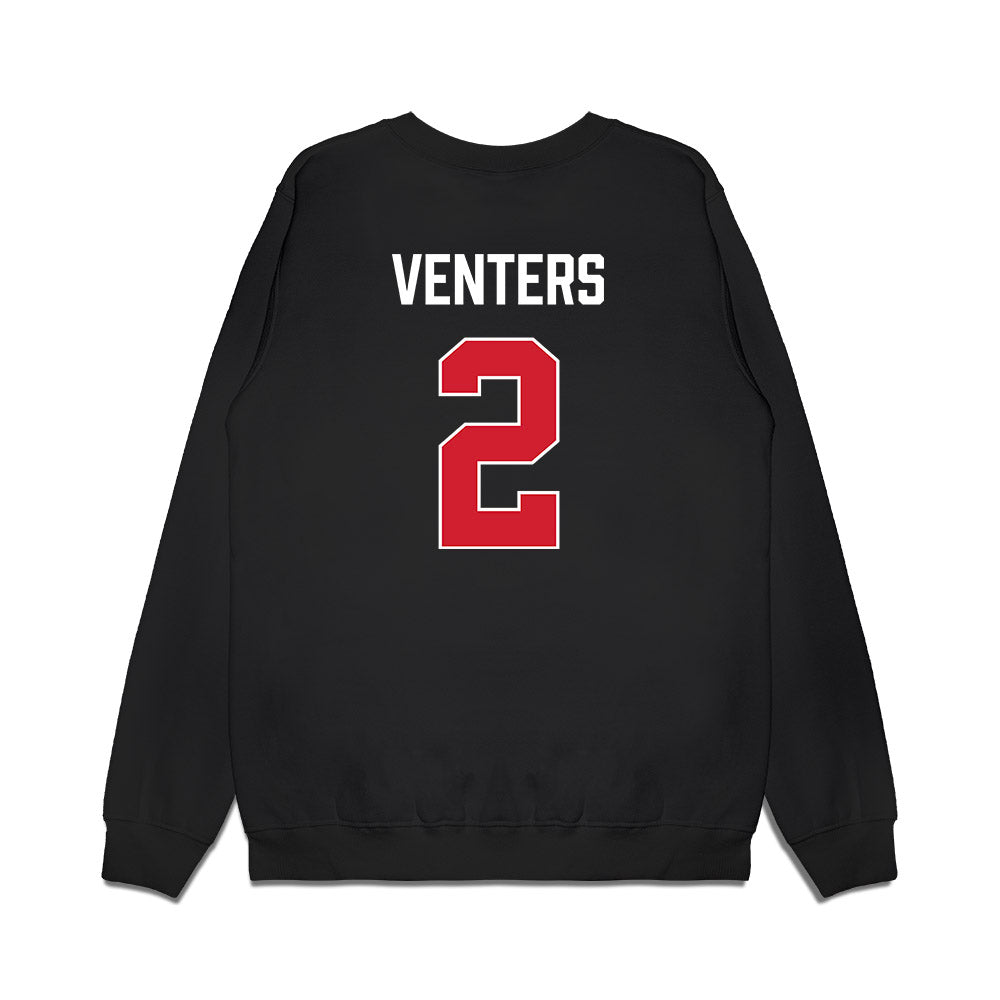 Gonzaga - NCAA Men's Basketball : Steele Venters - Vintage Shersey Premium Crewneck Sweatshirt-1