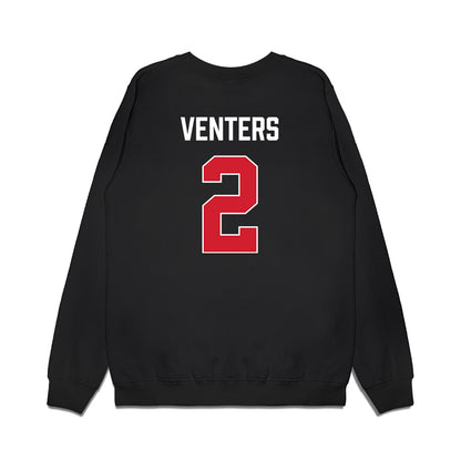 Gonzaga - NCAA Men's Basketball : Steele Venters - Vintage Shersey Premium Crewneck Sweatshirt-1