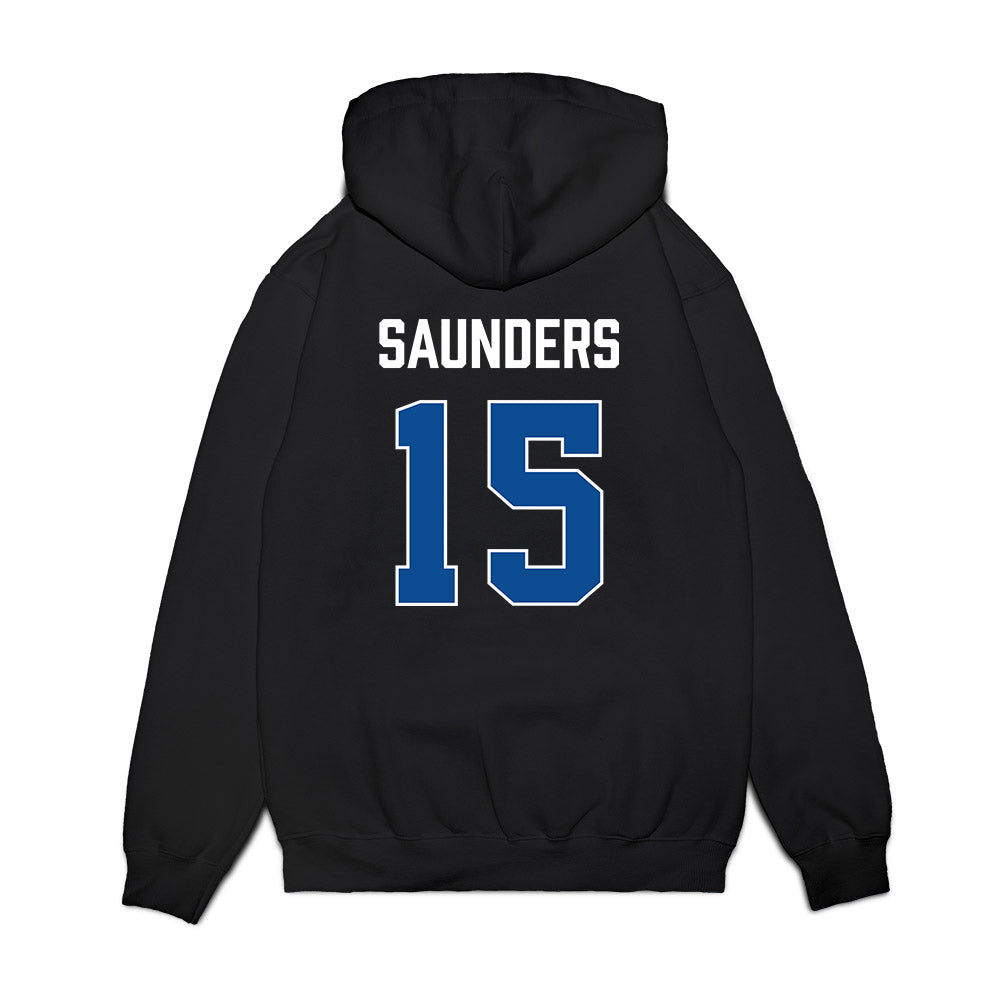 BYU - NCAA Men's Basketball : Richie Saunders - Vintage Premium Hooded Sweatshirt-1