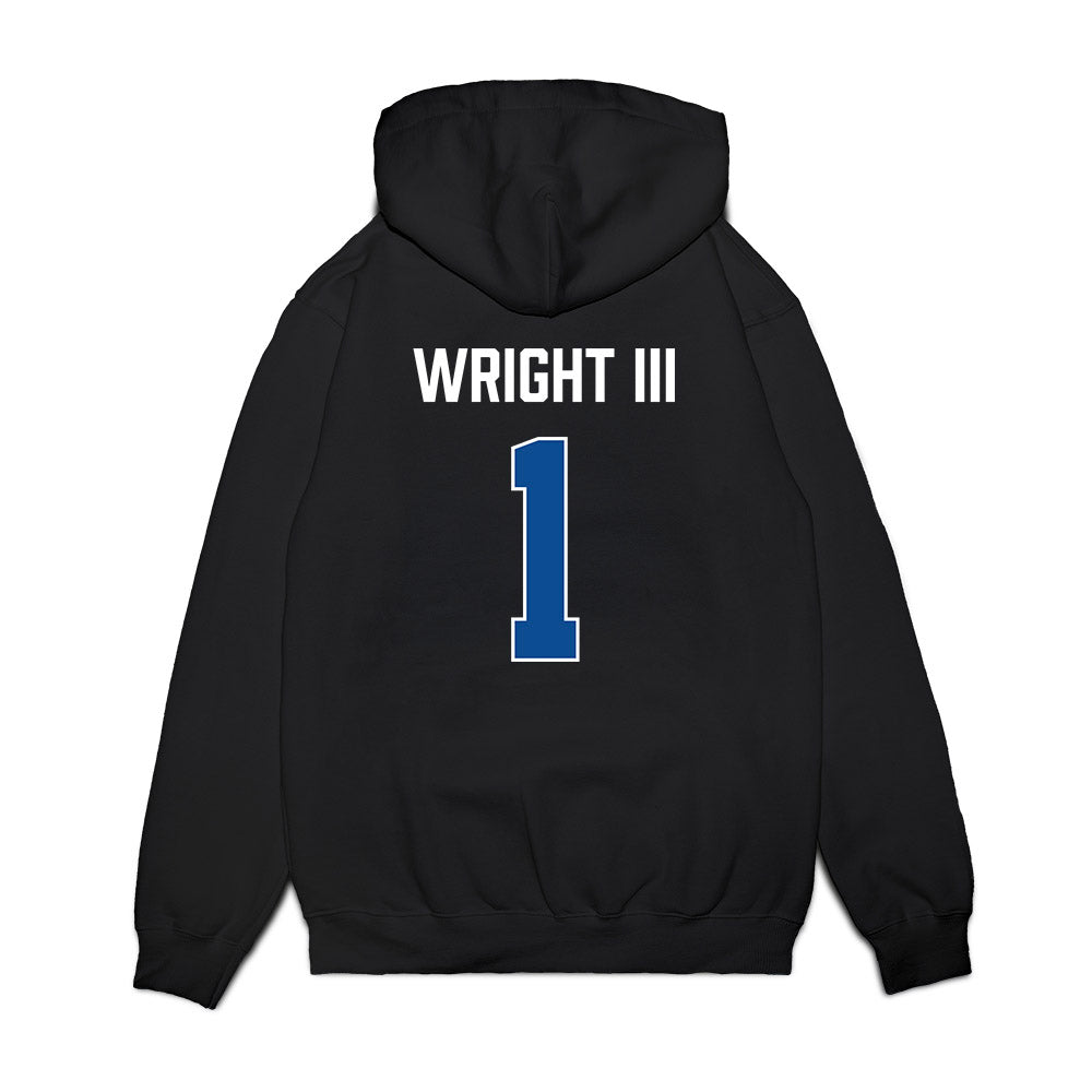BYU - NCAA Men's Basketball : Robert Wright III - Vintage Premium Hooded Sweatshirt-1