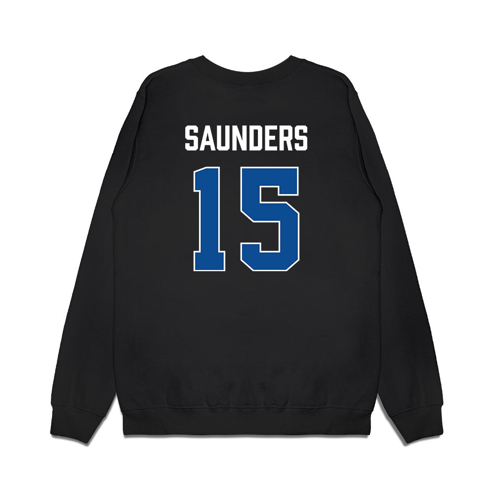 BYU - NCAA Men's Basketball : Richie Saunders - Vintage Premium Crewneck Sweatshirt-1