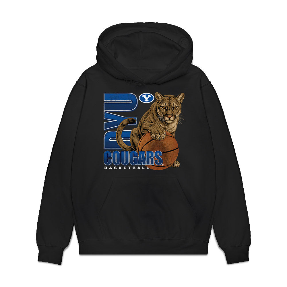 BYU - NCAA Men's Basketball : Kennard Davis Jr. - Vintage Premium Hooded Sweatshirt-0
